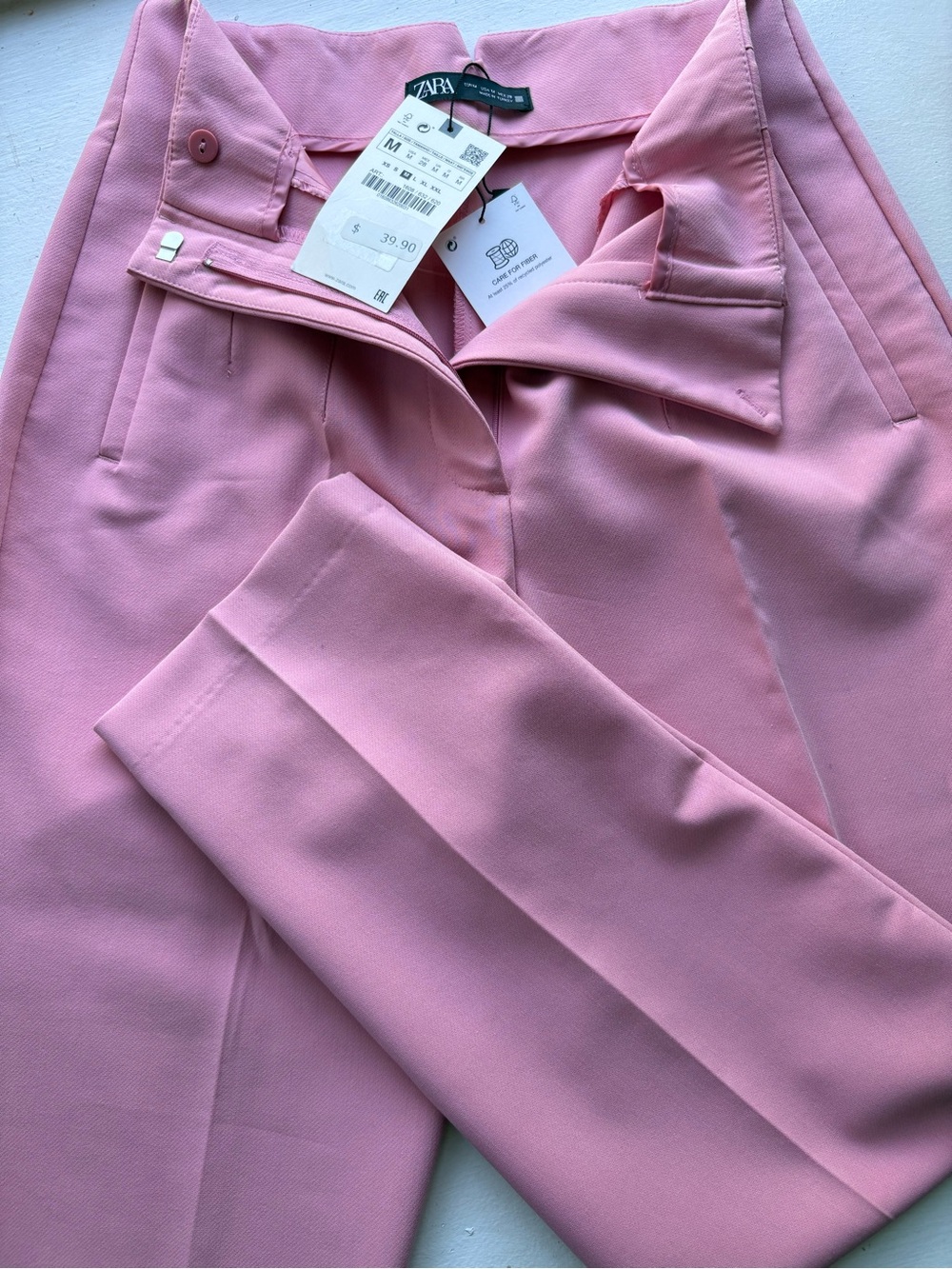 Zara Blush tailored pants